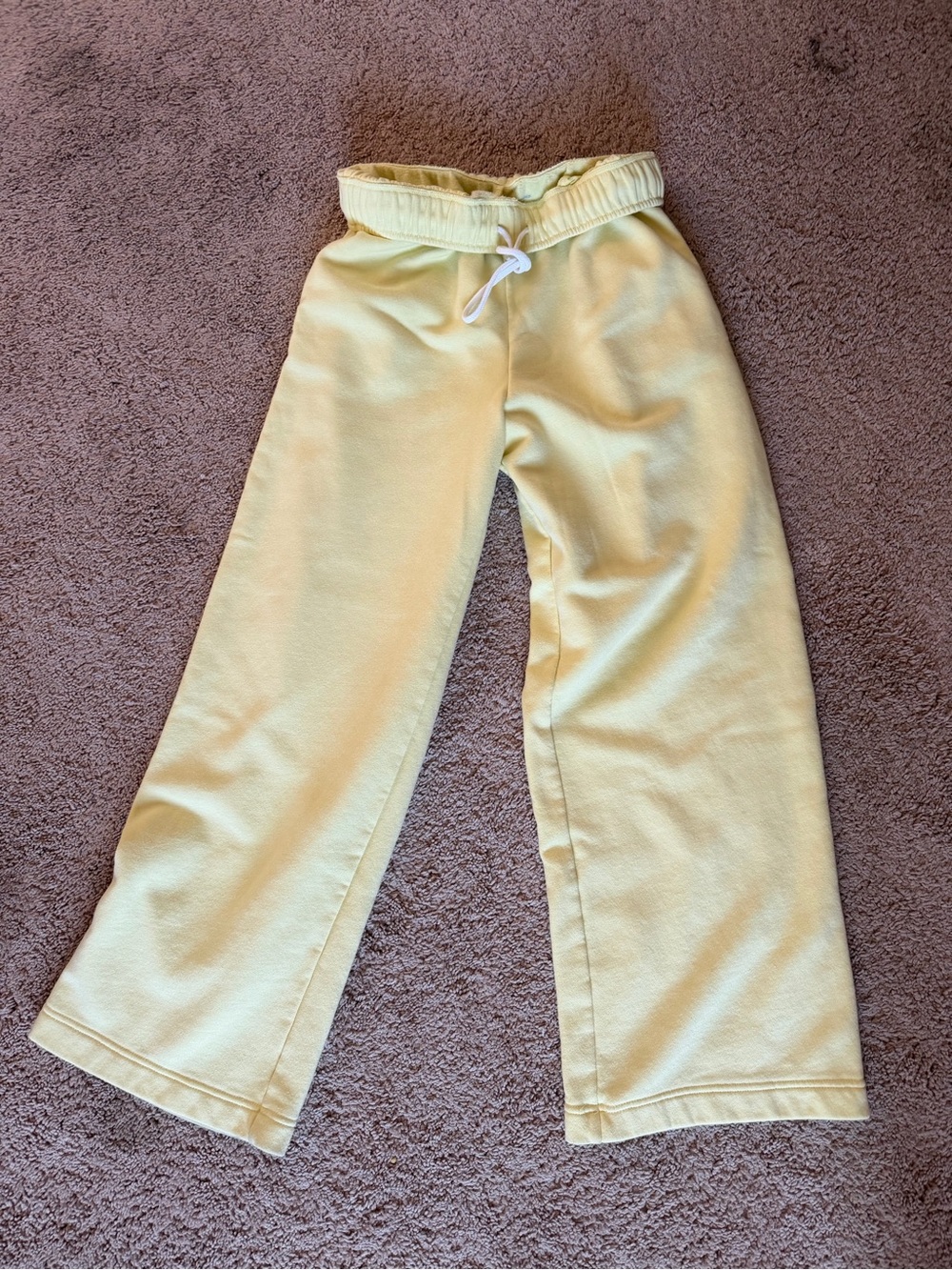 Yellow Drawstring Sweatpants - Picture 2 of 2